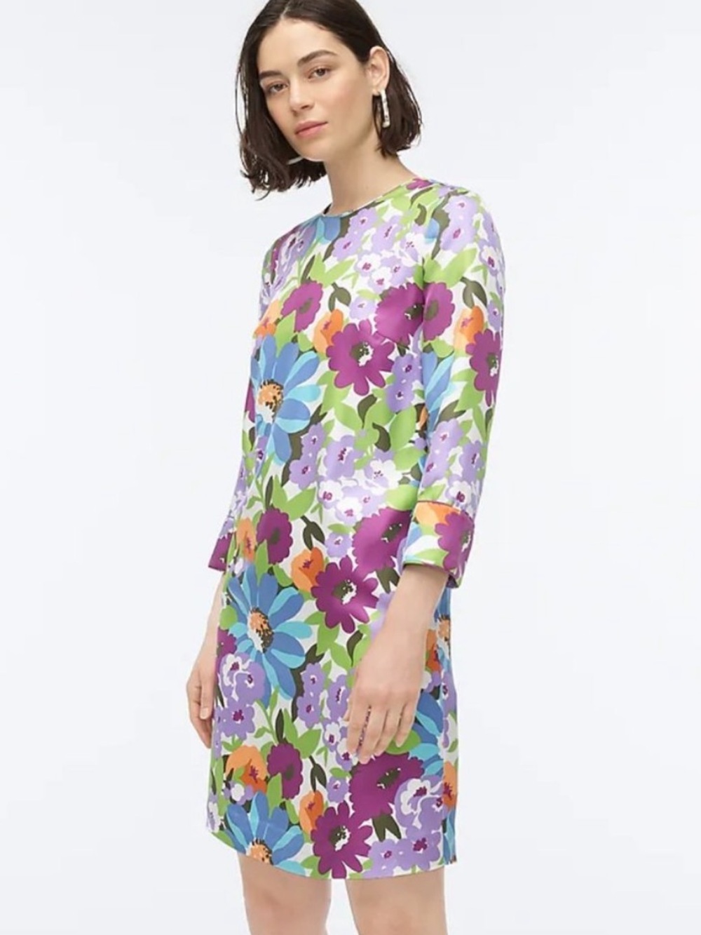 J.Crew Collection Silk Floral Shift Dress Size 4 NWT